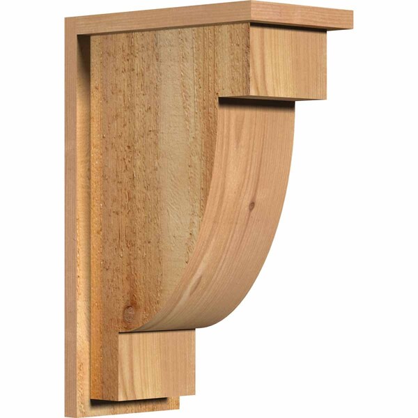 Ekena Millwork Alpine Rough Sawn Corbel w/Backplate, Western Red Cedar, 8"W x 14"D x 22"H COR08X14X22ALP01RWR - main